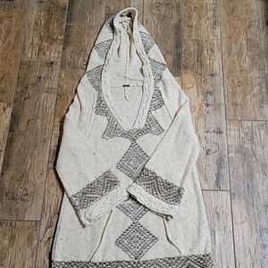 Supet cute hooded poncho sweate